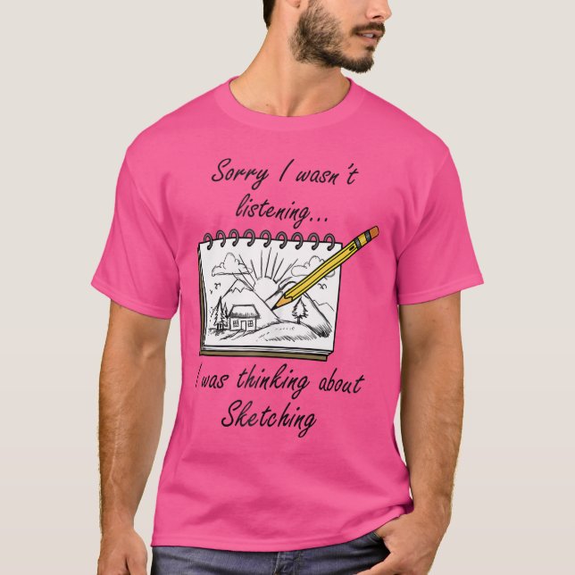 T-shirt Designer Sketting Illustrator Art (Devant)