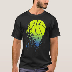 T-shirt Désintégration de Neon Green Bysketbyll Urbyn Grap
