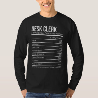 T-shirt desk clerk Nutritional Values  Nutrition Facts