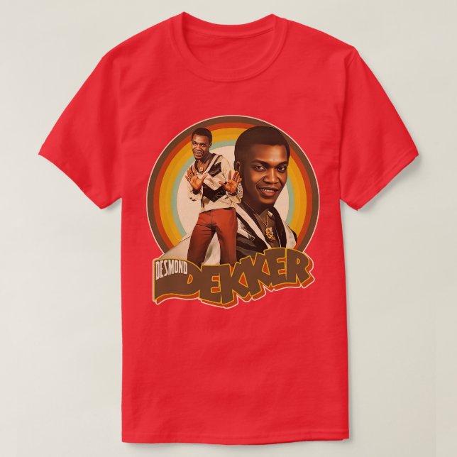 T-shirt Desmond Dekker Retro Rockstable Ska Dub (Design devant)