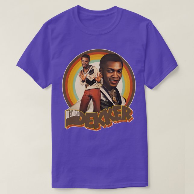 T-shirt Desmond Dekker Retro Rockstable Ska Dub (Design devant)