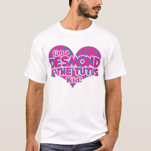 T-shirt Desmond et les triangles de tutu - bleu et roses