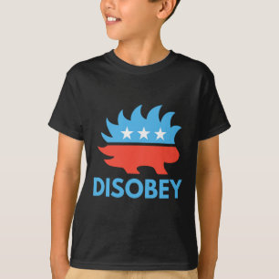 T-shirt Désobéi Porcupine libertaire résister à la tyranni