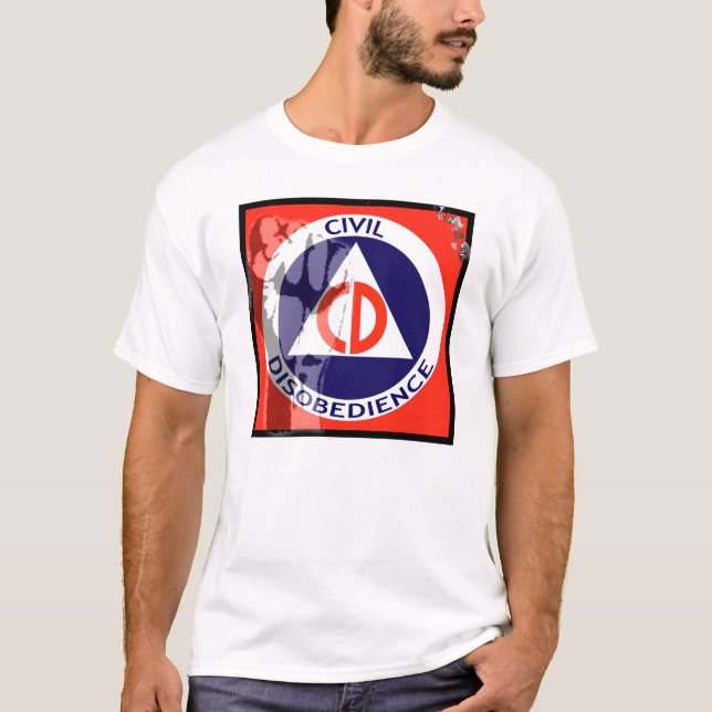 T-SHIRT DÉSOBÉISSANCE CIVILE (Devant)