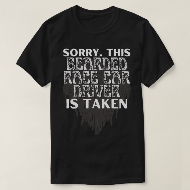 T-shirt Désolé Ce Pilote De Course Embarqué Est Pris À La  (Design devant)