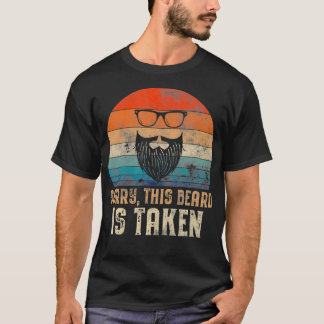 T-shirt Désolé Cette Barbe Est Pris Vintage Retro Mens