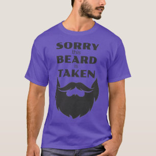 T-shirt Désolé cette barbe est prise 136