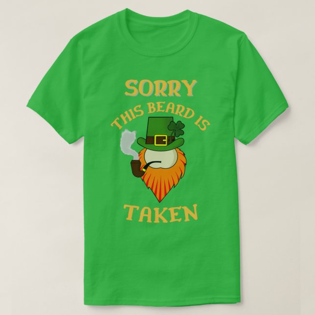 T-shirt Désolé Cette Barbe Est Prise 4 (Design devant)