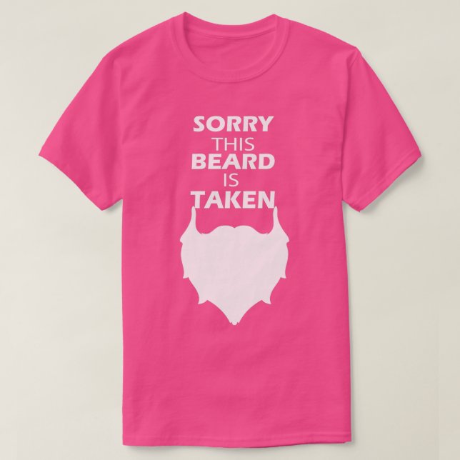 T-shirt Désolé cette barbe est prise 81 (Design devant)