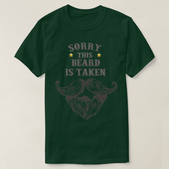 T-shirt Désolé cette barbe est prise 88 (Design devant)
