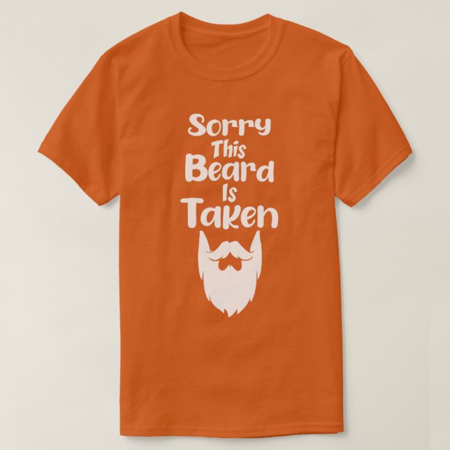 T-shirt Désolé cette barbe est prise Funny Pays Retro Cade (Design devant)