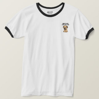 T-shirt Désolé Chien Grincheux en Retard