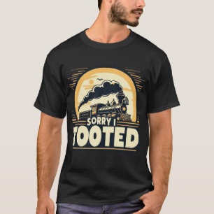 T-shirt Désolé d'avoir pris - Drôle train Tooting Pun Desi