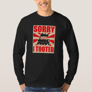 T-shirt Désolé d'avoir pris Model Railroad