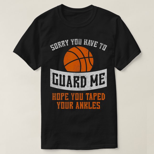 T-shirt Désolé De Me Garder Basketball Drôle Joueur (Design devant)