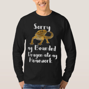 T-shirt Désolé Dragon Lourd Mangé Mon Travail