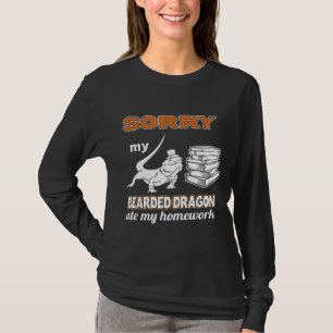 T-shirt Désolé Dragon Porté A Mangé Mon Porteur