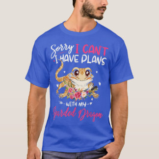T-shirt Désolé J'Ai Des Plans Avec Mon Dragon Lourd Loin