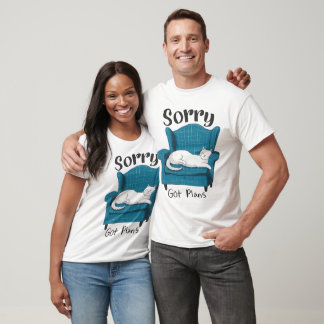 T-shirt Désolé, j'ai des plans. Cadeau pour amateur de cha