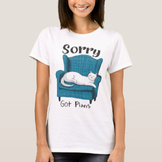 T-shirt Désolé, j'ai des plans. Cadeau pour amateur de cha