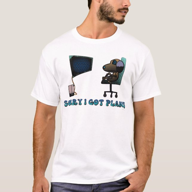 T-shirt Désolé j'ai des projets (Devant)