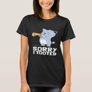 T-shirt Désolé J'Ai Pris Funny Trumpet Musique de chat Pla