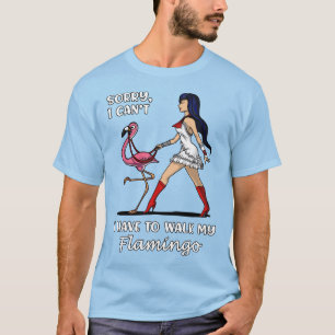 T-shirt Désolé je me biseaute dois marcher mon oiseau de