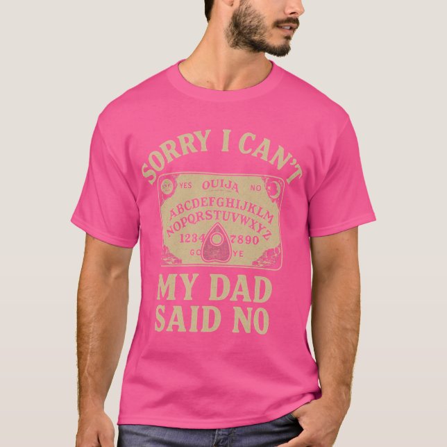 T-shirt Désolé je ne peux pas1 rétro (Devant)