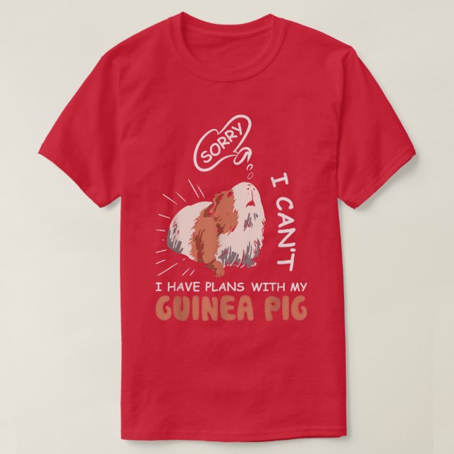 T-shirt Désolé, je ne peux pas avoir de plans avec mon amo (Design devant)