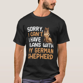 T-shirt Désolé Je Ne Peux Pas Avoir De Plans Avec Mon Berg
