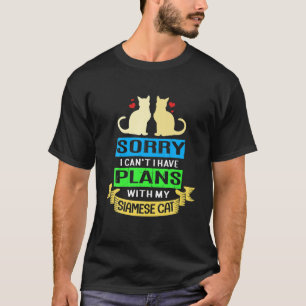 T-shirt Désolé Je Ne Peux Pas Avoir Des Plans Avec Mon Cha