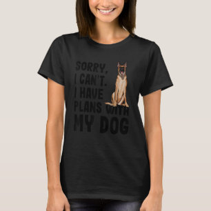 T-shirt Désolé Je Ne Peux Pas Avoir Des Plans Avec Mon Mal