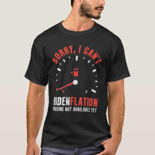T-shirt Désolé je ne peux pas Bidenflation Vaccine Anti Jo