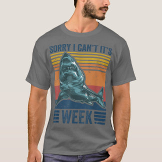 T-shirt Désolé, je ne peux pas c'est la semaine Drôle Vint