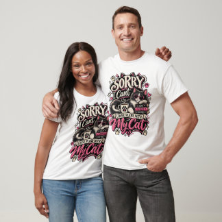 T-shirt Désolé je ne peux pas j'ai des projets avec mon ch