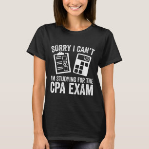 T-shirt Désolé je ne peux pas je suis en train d'étudier p