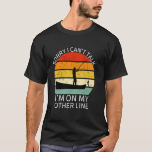 T-shirt Désolé je ne peux pas parler je suis sur mon autre