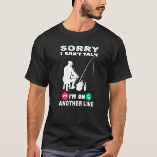 T-shirt Désolé je ne peux pas parler je suis sur une autre