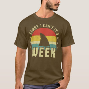 T-shirt Désolé Je Ne Peux Pas Sa Semaine Drôle Retro Requi