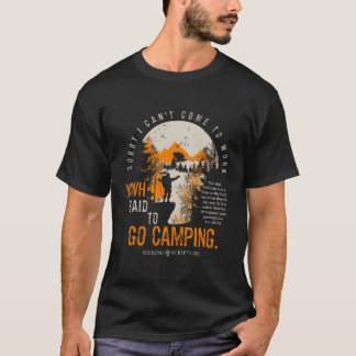 T-shirt Désolé Je Ne Peux Pas Travailler Yhwh Dit Pour All