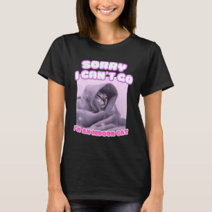 T-shirt Désolé je ne peux pas y aller je suis un chat d'in