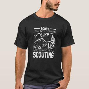 T-shirt Désolé je n'étais pas en train de faire du camping