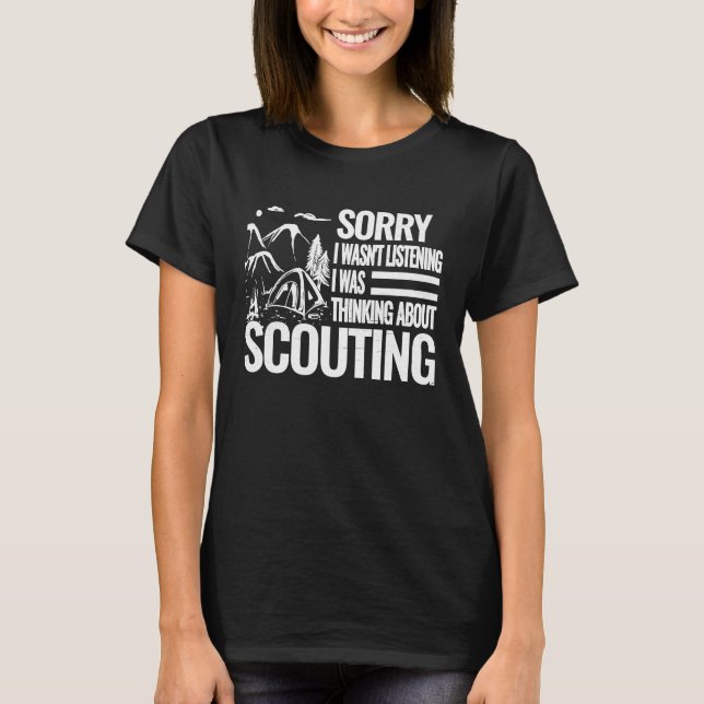 T-shirt Désolé je n'étais pas rétro scouting garçon de cam (Devant)