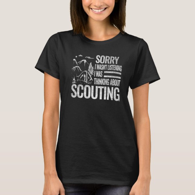 T-shirt Désolé je n'étais pas rétro scouting garçon de cam (Devant)
