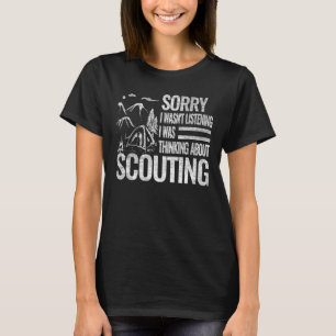 T-shirt Désolé je n'étais pas rétro scouting garçon de cam