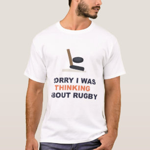 T-shirt Désolé, je pensais au rugby
