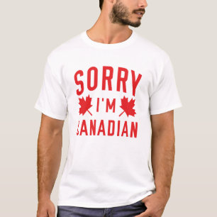 T-shirt Désolé, je suis Canadien