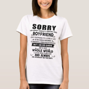 T-shirt Désolé Je Suis Déjà Pris Par Un Freaking Crazy