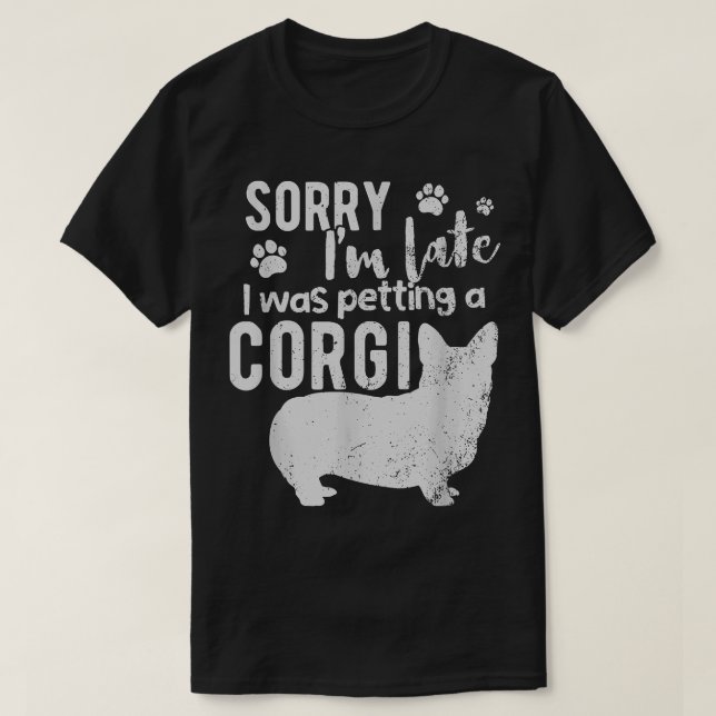 T-shirt Désolé, je suis en retard (Design devant)