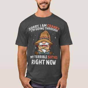 T-shirt Désolé je suis grincheux je traverse mes terribles